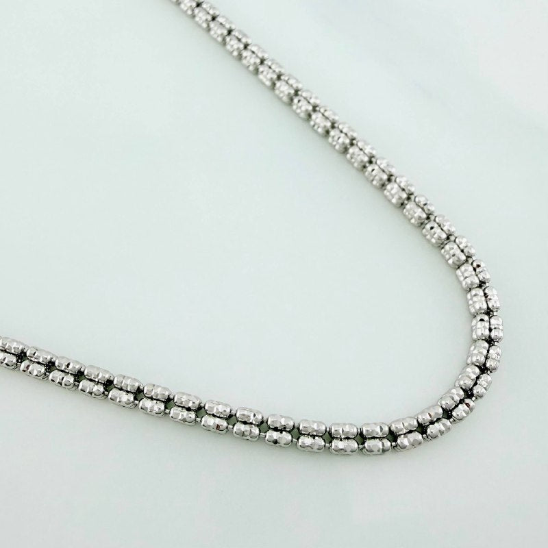 Cadena Ice 15.75 g / 23 3/4 in / 2.35 mm Oro Blanco 18K