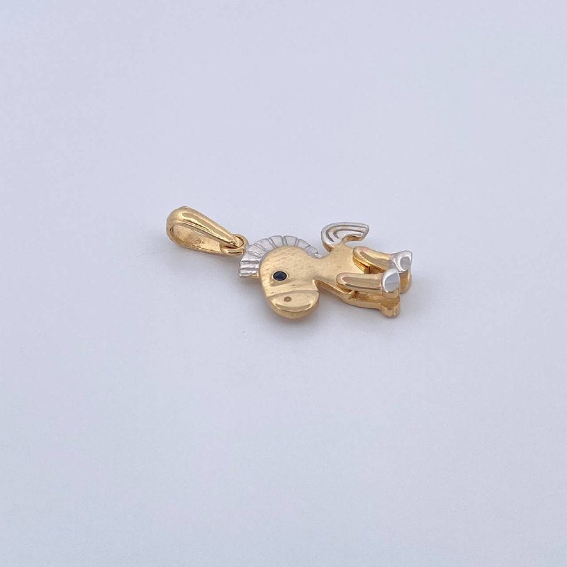 Pendant Articulated Horse 1.9gr / 2.5cm / 18K Gold &