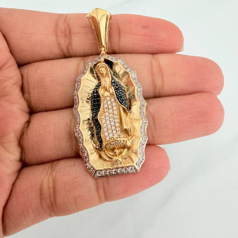 Dije Virgen Guadalupe 15.35 g / 2 in Tres Oros 18K