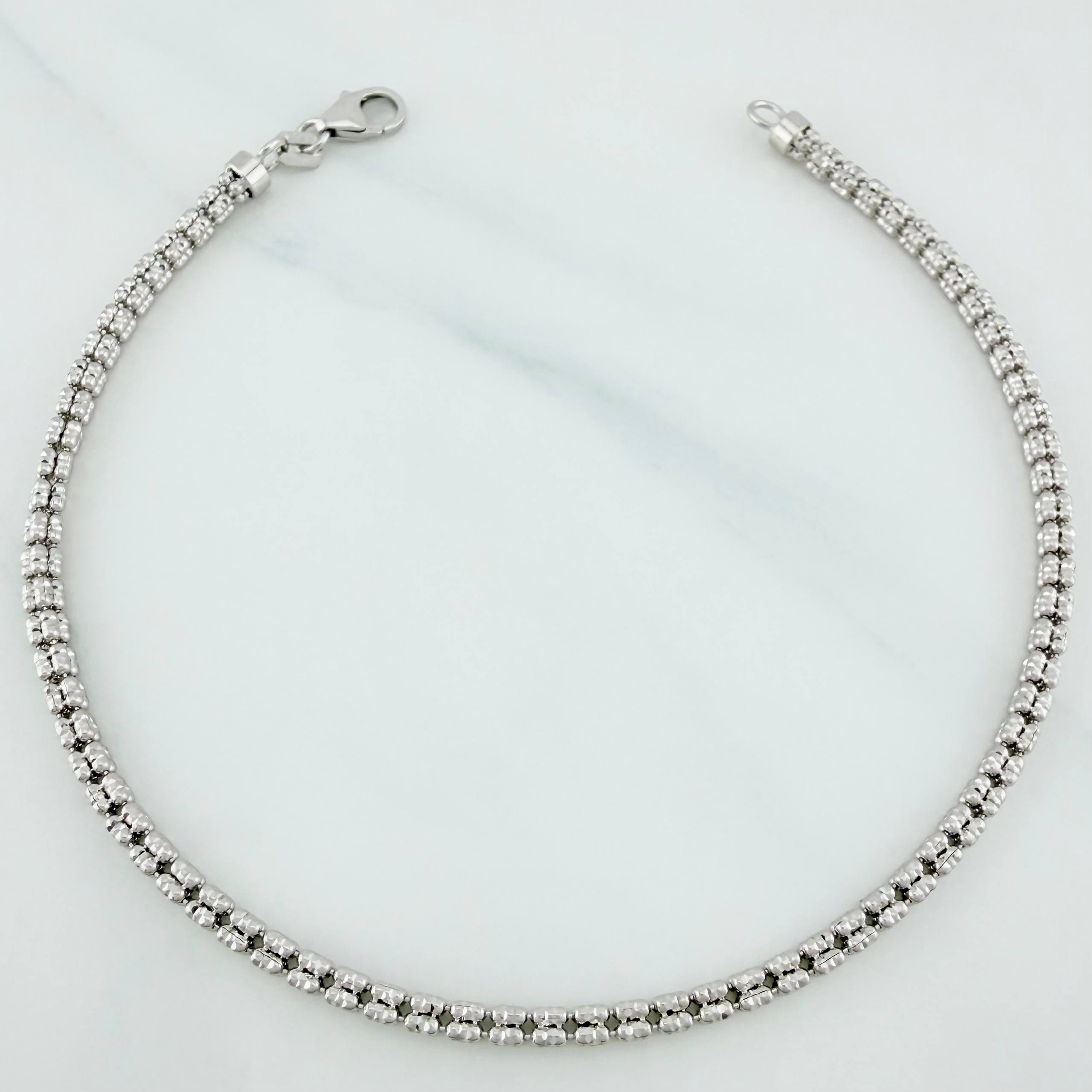 Pulso Ice 7.6 g / 8 1/2 in / 3 mm Oro Blanco 18K