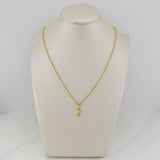Rope Chain Set + Bear Pendant / 1.2gr / 17 1/2 in 18K Yellow Gold