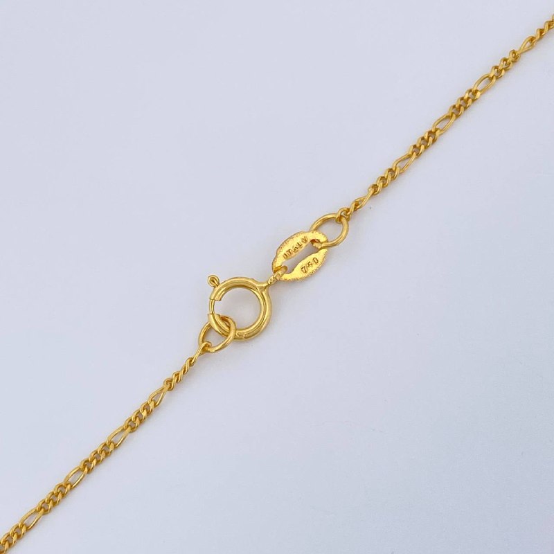 Cadena Figaro 2.25gr / 60cm / Oro Amarillo +1 18K &