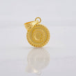 Pendant Circle Letter O 0.6g / 3/4 in Yellow Gold 18K