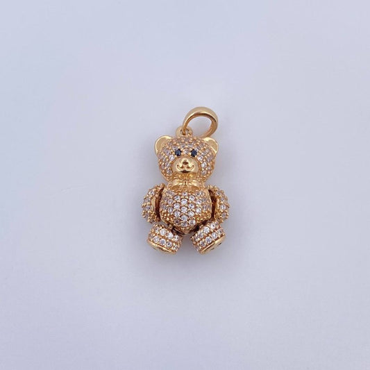 Articulated Bear Pendant 4.55gr / 2.5cm / 18K Gold &