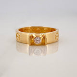 Solitaire Screw Ring 3.7 g / T6 3/4 Yellow Gold 18K