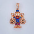 Dije Pato Bolsas De Dinero 9.35gr / 4cm / Tres Oros 18K $