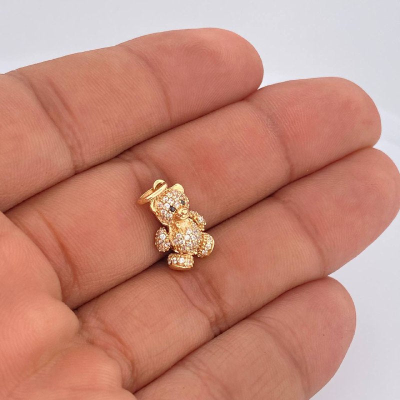 Pendant Articulated Bear 2.65gr / 0.8in 18K Gold $