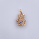 Pendant Articulated Bear 2.6gr / 2cm / 18K Gold &