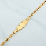 Bracelet Baby Gc Cloud Plate 1.55 g / 5 in / 3.3 mm Yellow Gold 18K