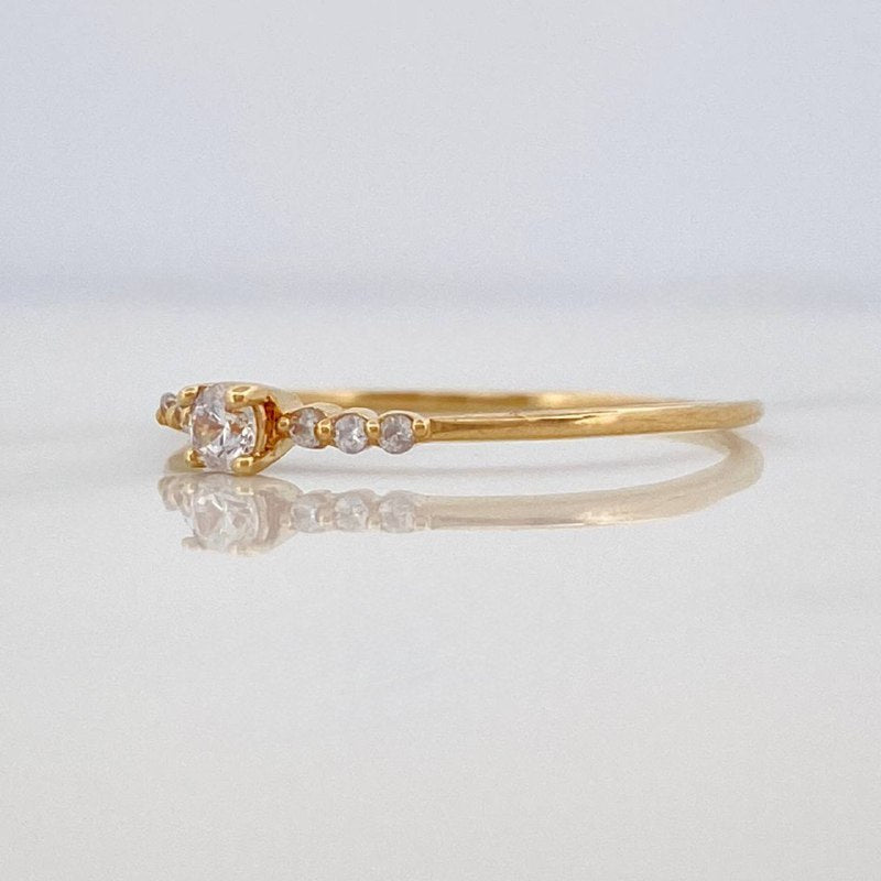 Solitaire Churumbela Ring 1 g / Size 7 1/4 18K Yellow Gold