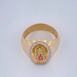 Virgin Guadalupe Ring 11gr / Size 12.5 / 18K Gold $