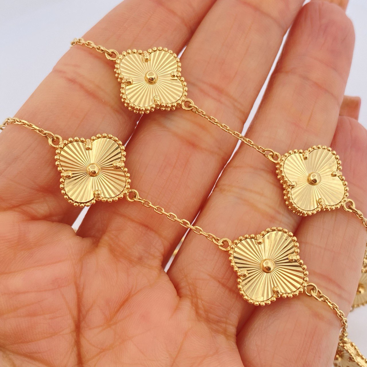Cadena Trebol 21.9gr / 18 in / Oro Amarillo +4 18K &