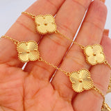 Cadena Trebol 22gr / 17 3/4 in / Oro Amarillo +4 18K &