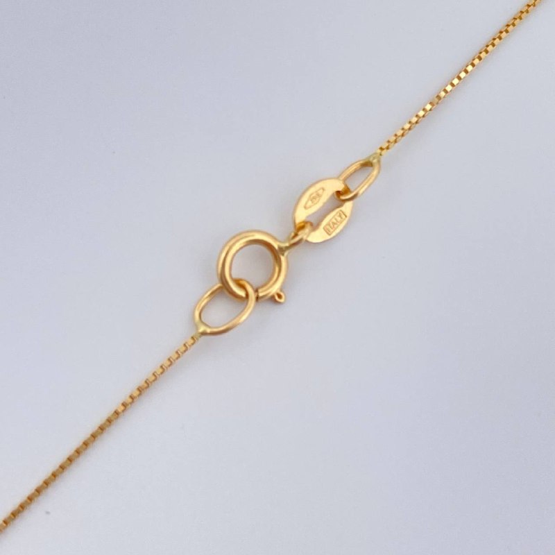 Set Cadena y Dije Veneciana + Virgen Milagrosa 1.35gr / Oro Amarillo 18K (Oferta) $