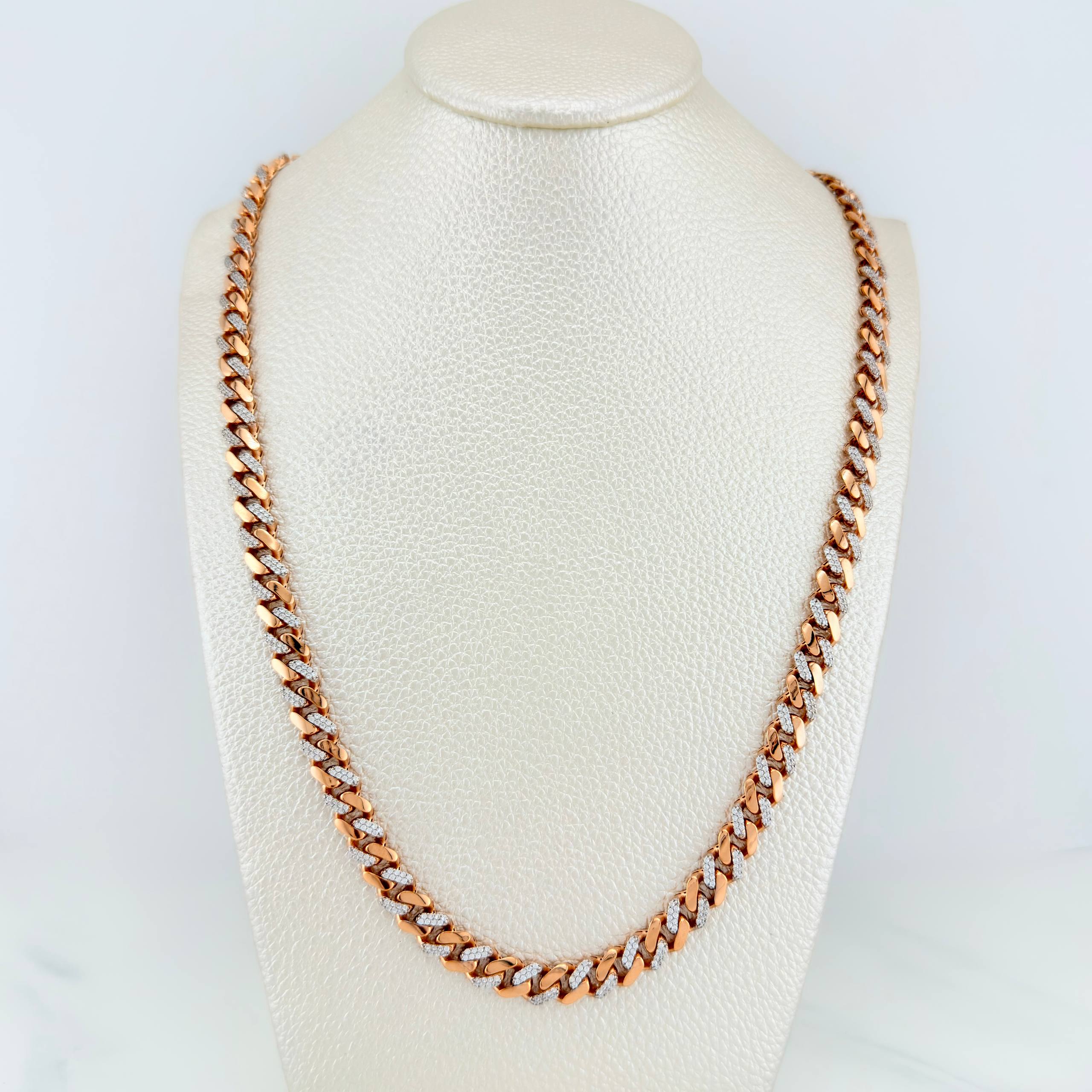 Cuban Links 28.1 g / 24 in / 6.45 mm 18K Rose Gold