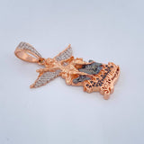 Pendant San Miguel 7.7gr / 1.6in / Three Golds 18K $