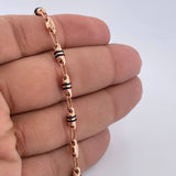 Rustic Barrel Bracelet 4.3gr / 8.3in / 18K Gold &