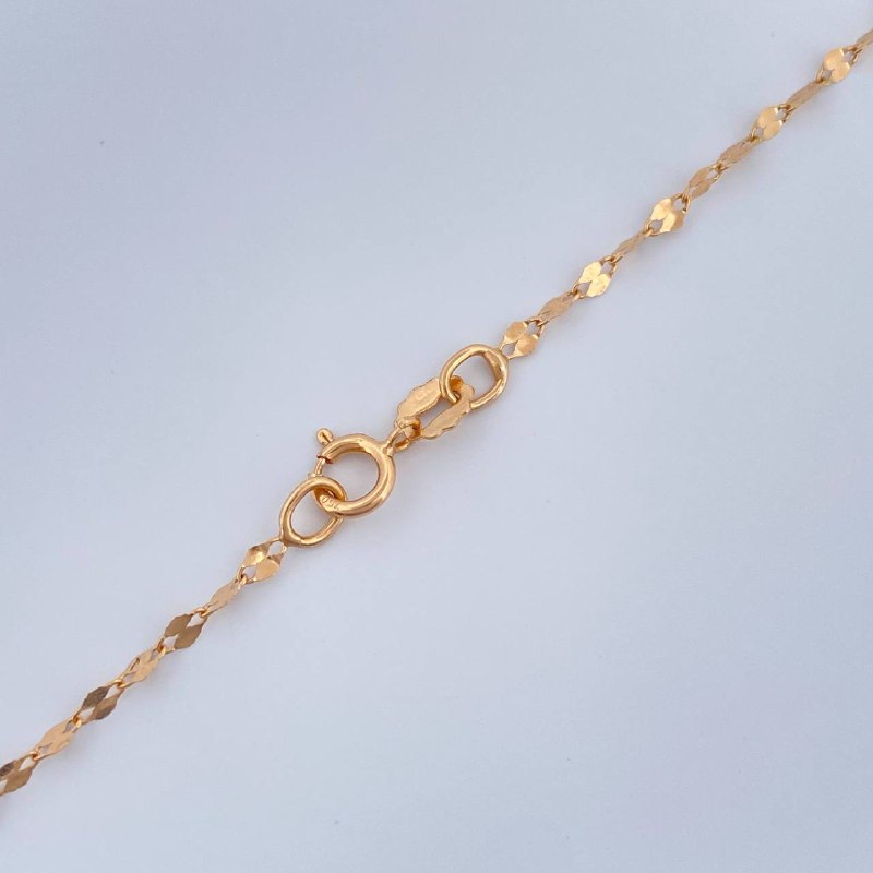 Mirror Flower Chain 0.9gr / 17.8in / 18K Gold +3$