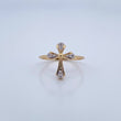 Cross Ring 1.75gr / Size 6 1/4 / 18K Gold &
