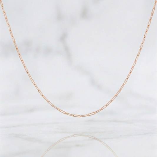 Chain Drawer 0.85g / 16 in / 0.7mm 18K Rose Gold