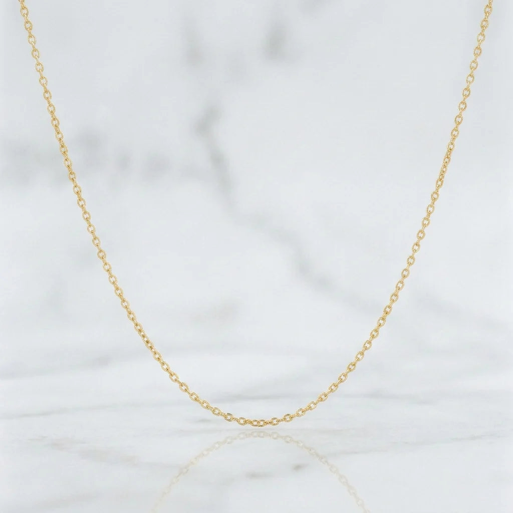 Cadena Aro Seguido 1.1g / 18 in / 0.3mm Oro Amarillo 18K
