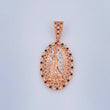 Dije Virgen Guadalupe 7.3gr / 4.2cm / Dos Oros Blanco Rosa 18K $