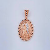Dije Virgen Guadalupe 7.3gr / 4.2cm / Dos Oros Blanco Rosa 18K $