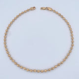Military Anklet 7.8gr / 10.3in / 18K Gold $