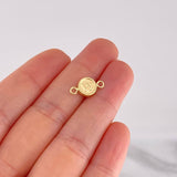 Herraje Circulo Letra W 0.45g / 1/2 in Oro Amarillo 18K