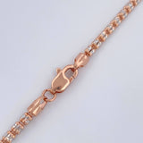 Ice Chain 12.5gr / 24in / Two Tones White Rose +4 14K Italy &