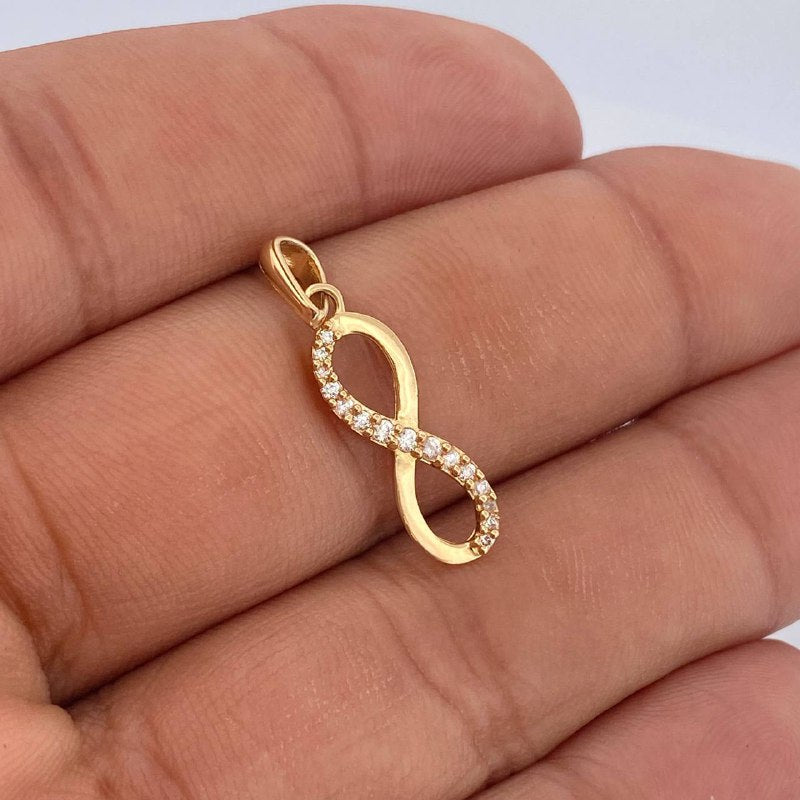 Pendant Infinity 0.95gr / 1in / 18K Gold $