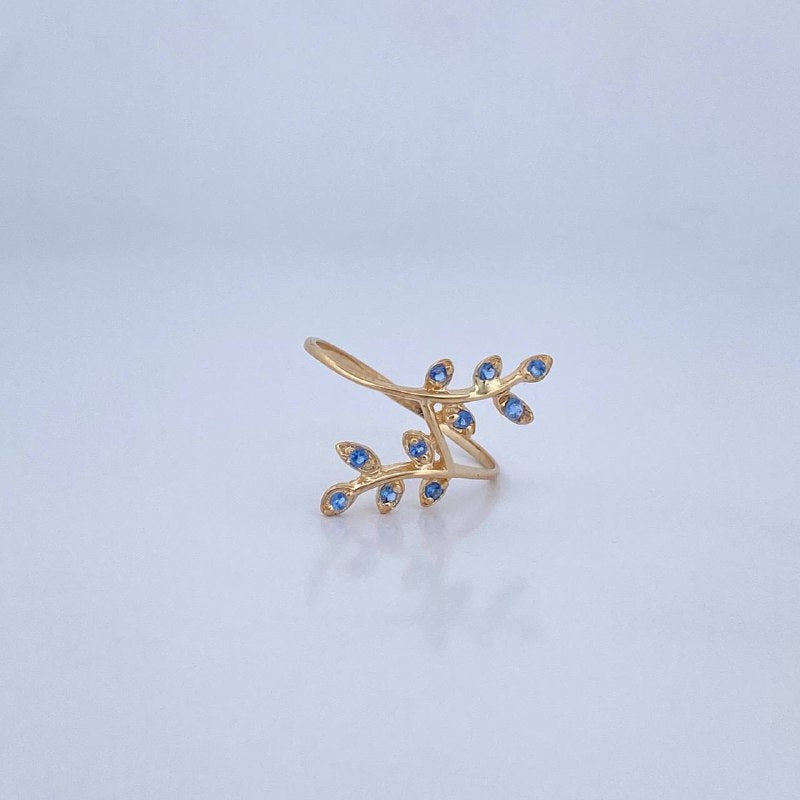 Lobelia Ring 1.2gr / Size 6 3/4 / 18K Gold &