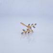 Lobelia Ring 1.2gr / Size 6 3/4 / 18K Gold &