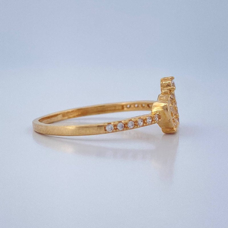 Tiara Ring 1.55gr / Size 6 1/4 / 18K Gold $