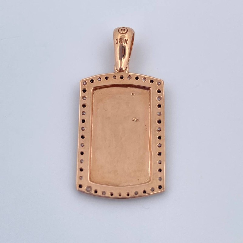 Dije Placa 2.5gr / 2.6cm / Oro 18K &