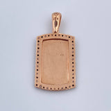 Dije Placa 2.5gr / 2.6cm / Oro 18K &