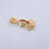 Pendant Christ Face 3.4gr / 2.8cm (1.1in) / 18K Gold &