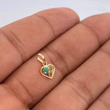 Filigree Heart Pendant 0.45gr / 1/2 in / 18K Yellow Gold &