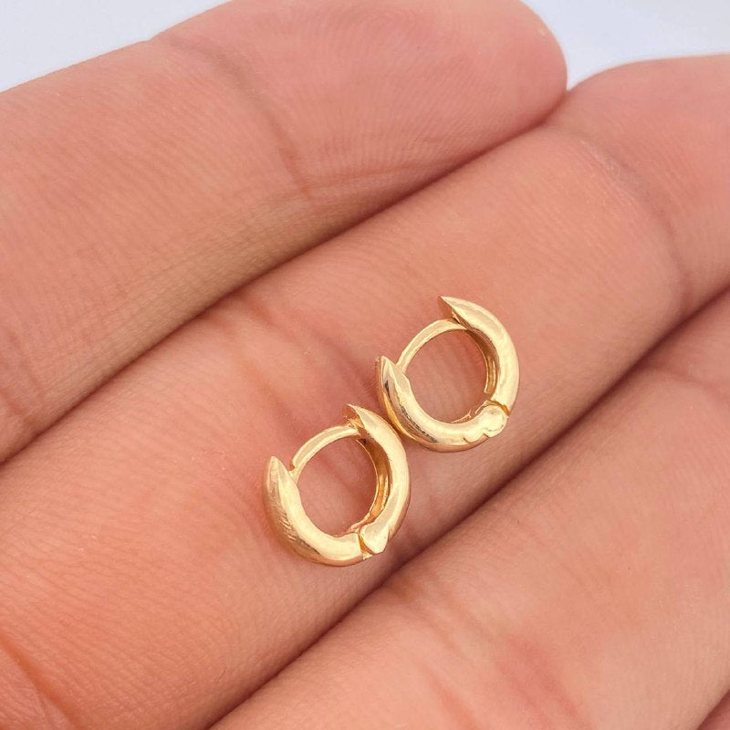 Candongas Lia 1.5gr / 1/4 in / Oro Amarillo 18K $