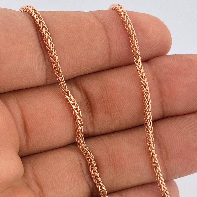 Cadena Franco 5.65gr / 23 1/2 in / Oro Rosa +3 18K %