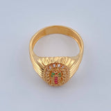 Virgin of Guadalupe Ring 4.65gr / Size 7 1/2 / 18K Gold