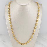 Rustic Chain Crown 16.35 g / 24 in / 5.6 mm 18K Yellow Gold