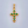 Baroque Cross Pendant 2.3gr / 1 1/4 in / 18K Gold