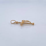 Pendant Cross Christ Cane 2.2gr / 3cm / 18K Gold &