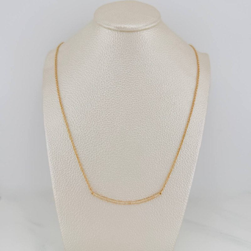 Half Moon Chain Classic Link 4.1gr / 17 1/2 in / Yellow Gold Nac.Esp. 18K $