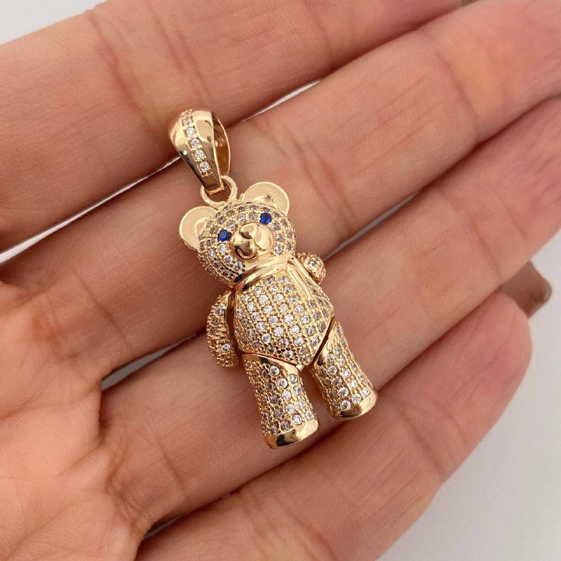 Dije Oso Bufanda Articulado 9.6 g / 1 1/2 in Oro Amarillo 18K