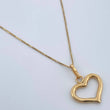 Set Cadena y Dije Veneciana + Silueta Corazon 1.4gr / Oro Amarillo 18K (Oferta) $