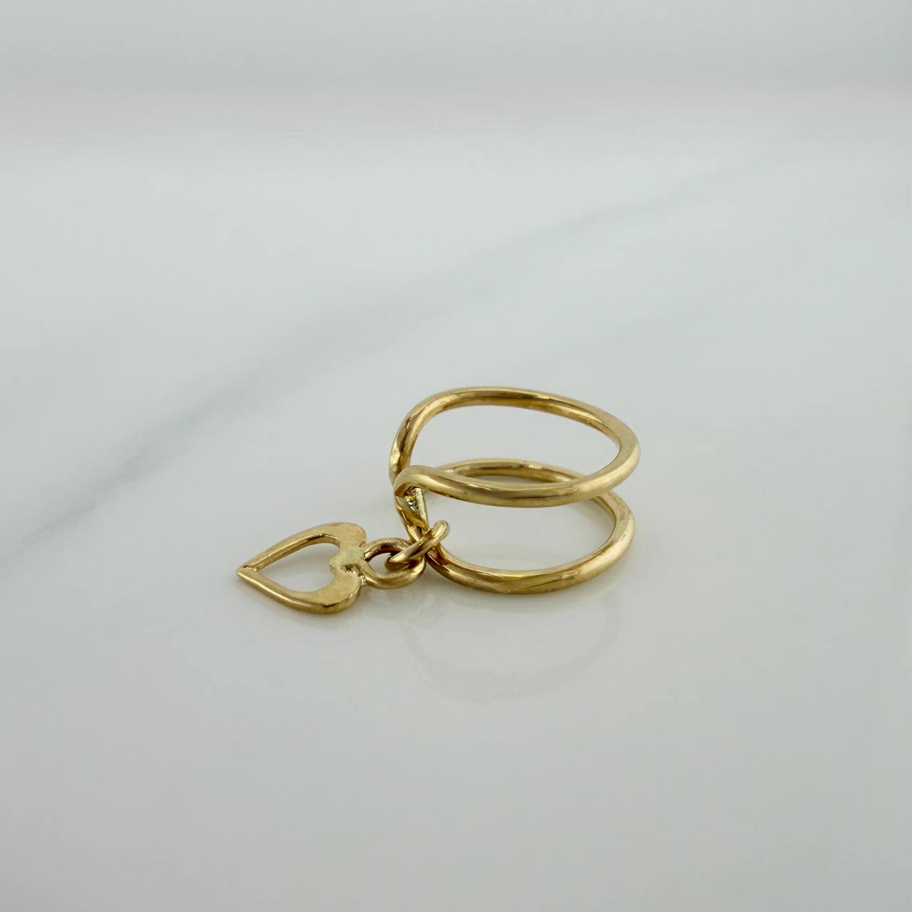 Heart Simulator Piercing 0.85 g / 3/4 in 18K Yellow Gold