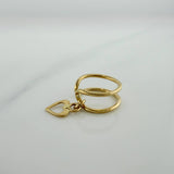 Heart Simulator Piercing 0.85 g / 3/4 in 18K Yellow Gold