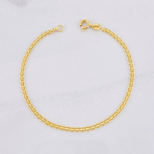 Pulso Chino 2.4g / 7 1/2 in / 2.4mm Oro Amarillo 18K